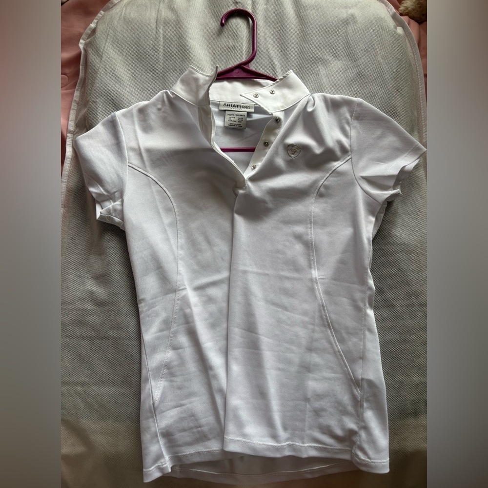 Ariat white show shirt